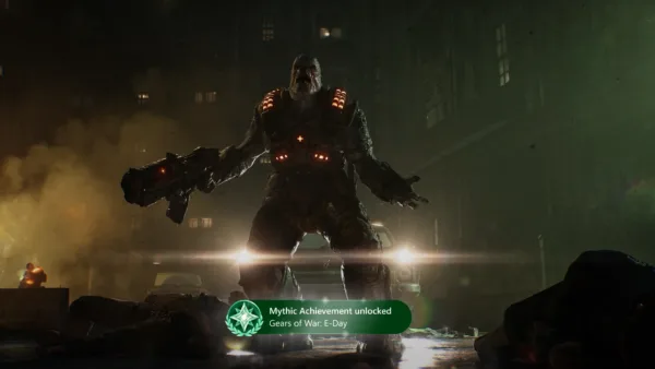 Xbox konsolu ve yeni başarım rozeti ekranı