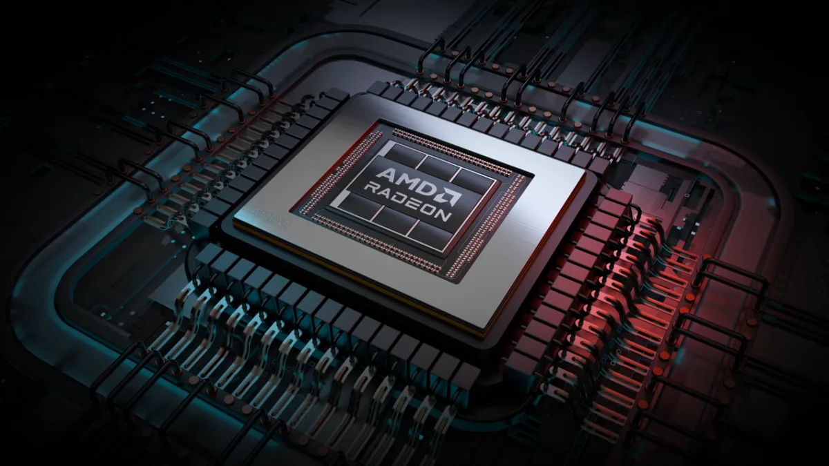AMD Radeon ekran kartı ve CUDA kod ekranı görseli