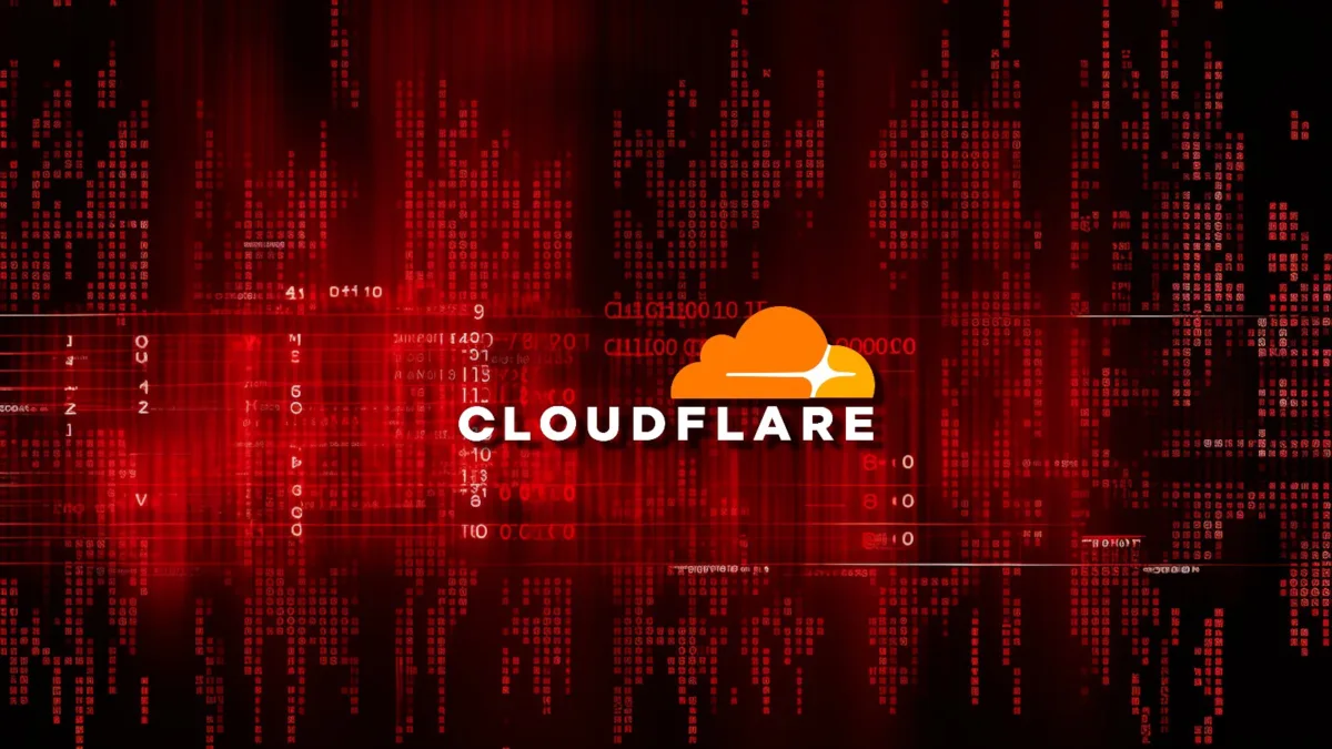 Cloudflare logosu ve sunucu altyapısı görseli