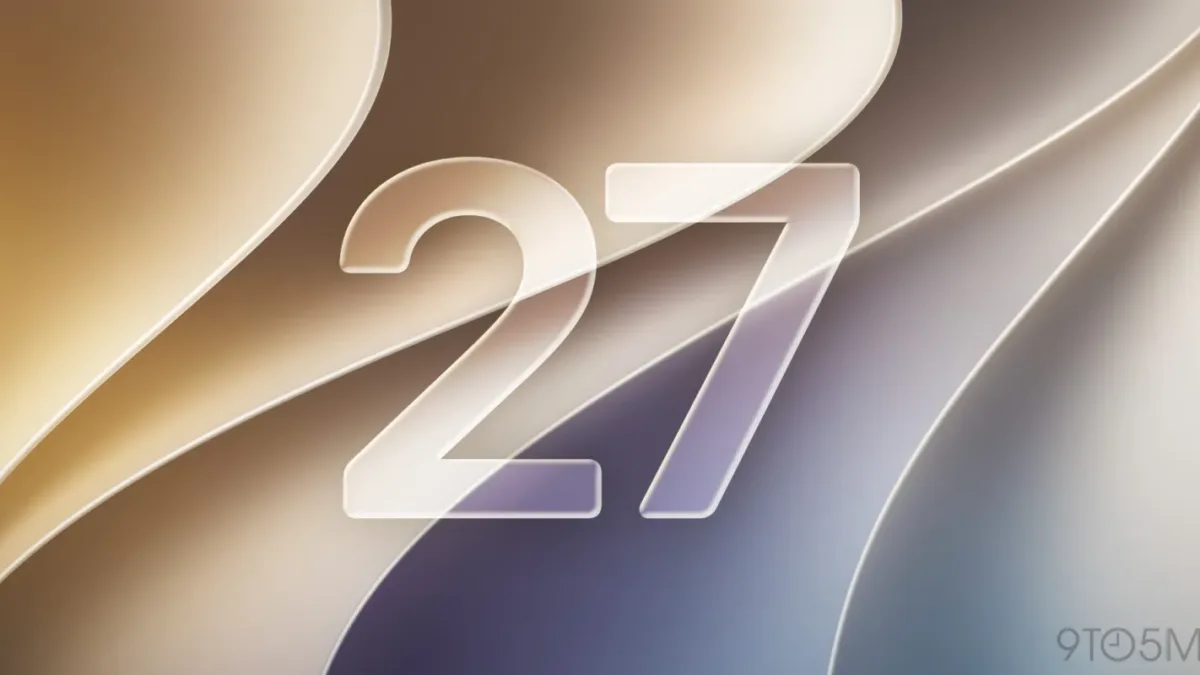 iPhone ekranında iOS 27 güncelleme ekranı