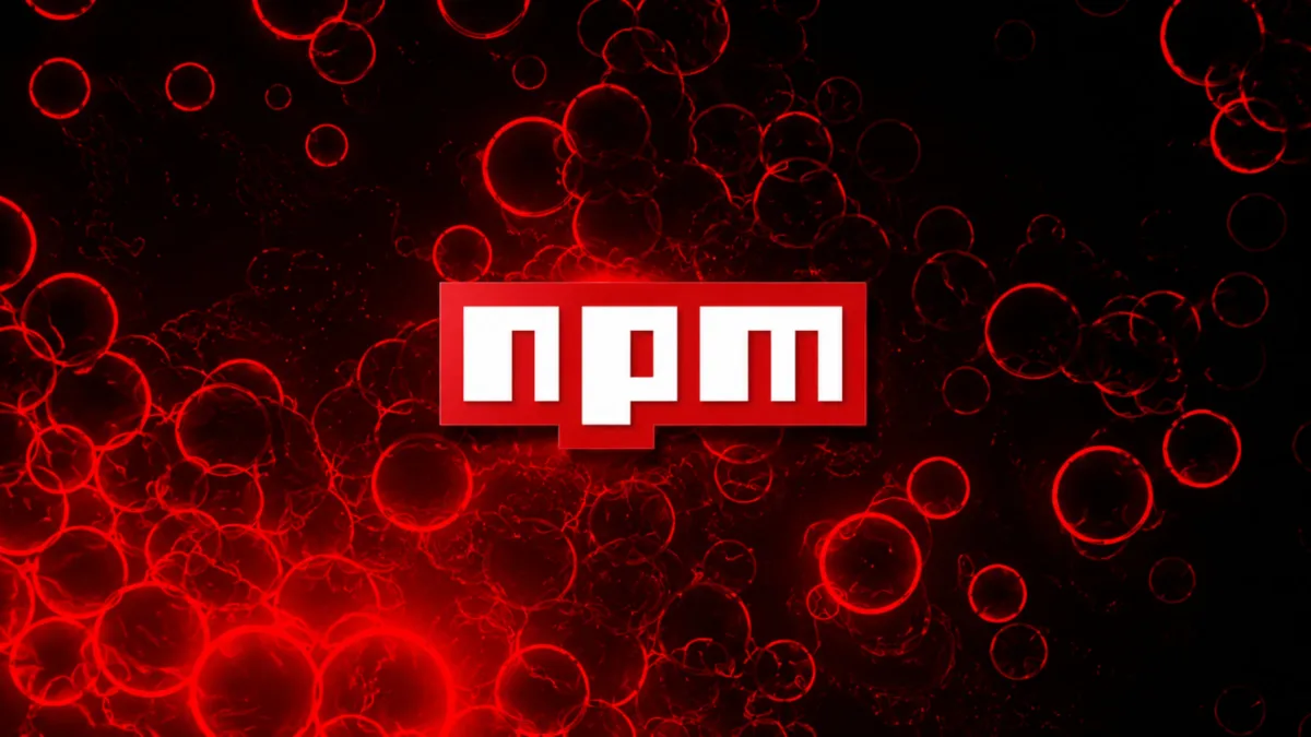 npm paket yöneticisi ekranında kötü amaçlı kod uyarısı
