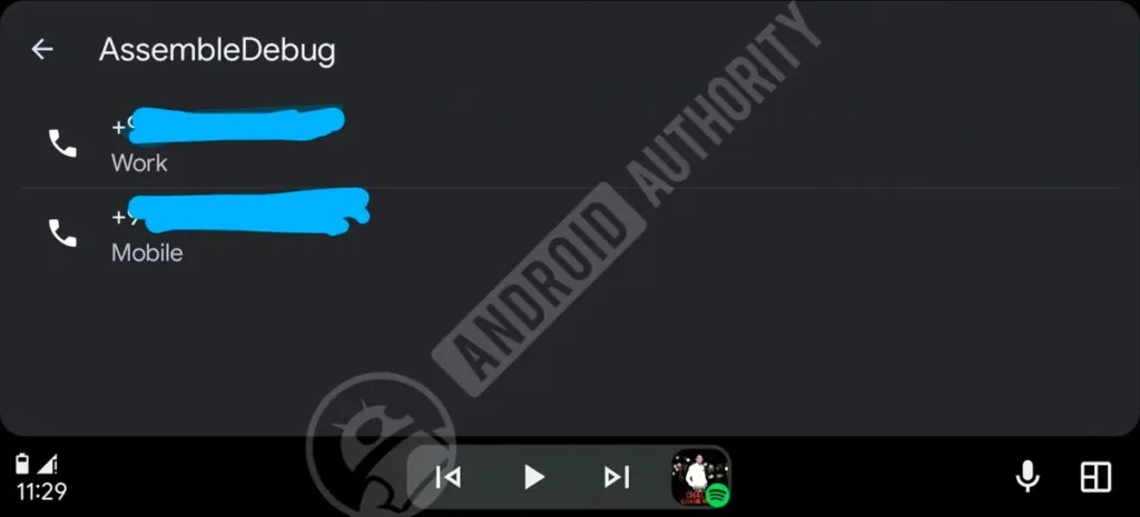 Android Auto default call number 1 watermarked