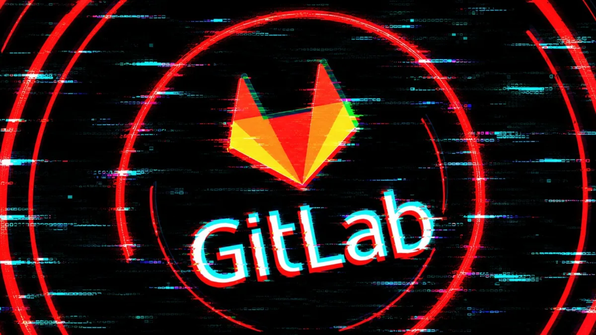 GitLab logosu ve güvenlik açığı simgesi görseli