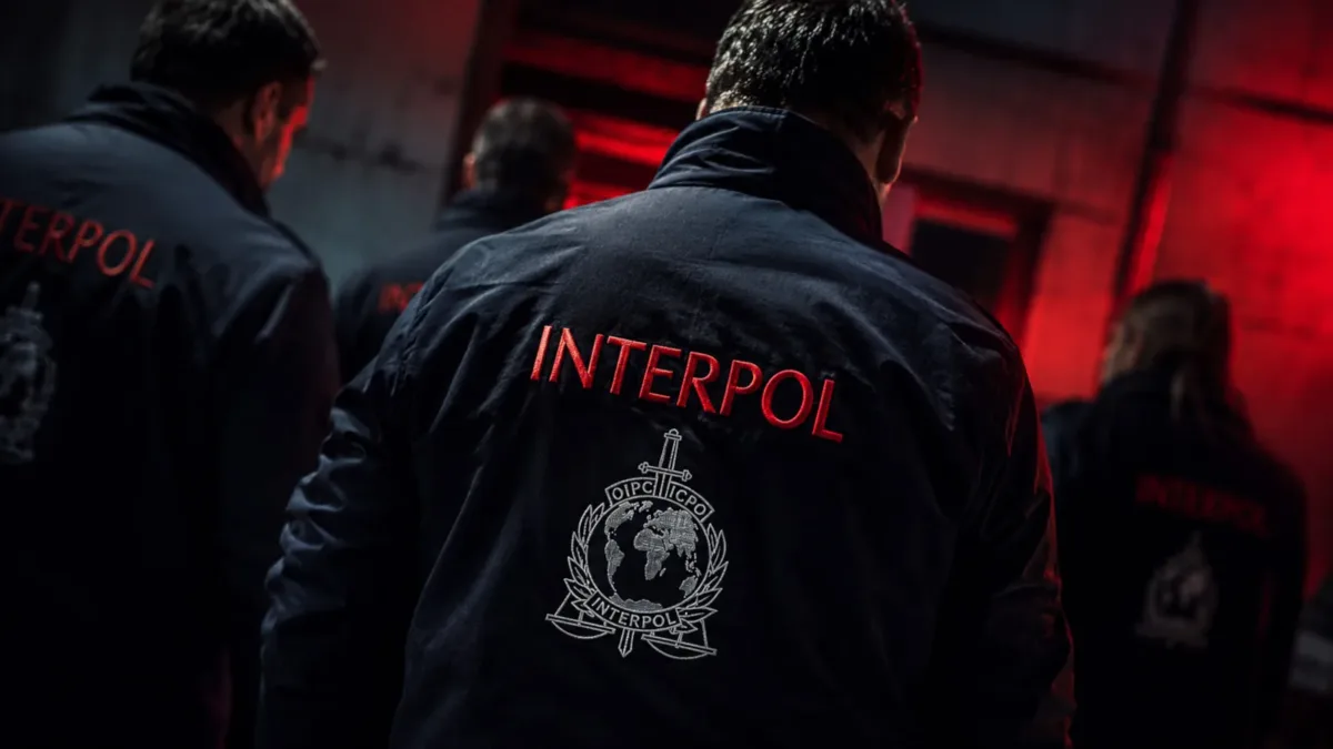 Interpol siber suç operasyonu dijital harita görseli