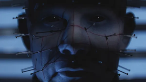 Hellraiser Revival oyunundan karanlık bir sahne görüntüsü